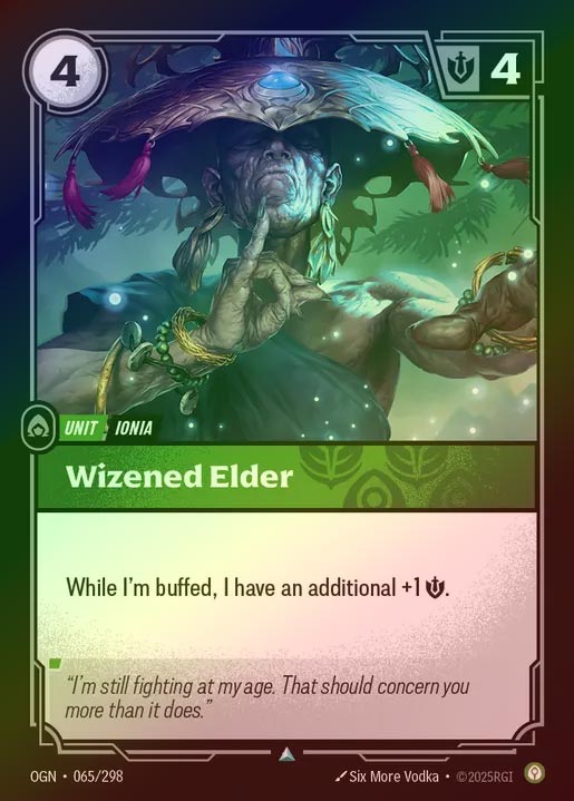 【FOIL】[Calm] Wizened Elder [OGN-065-U]