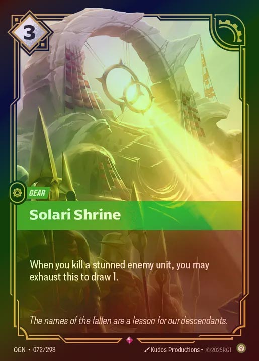【FOIL】[Calm] Solari Shrine [OGN-072-R]