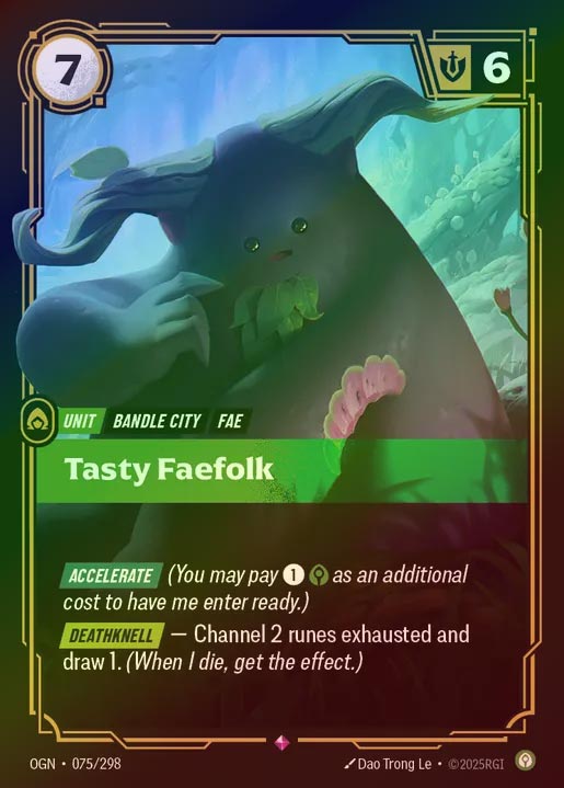 【FOIL】[Calm] Tasty Faefolk [OGN-075-R]