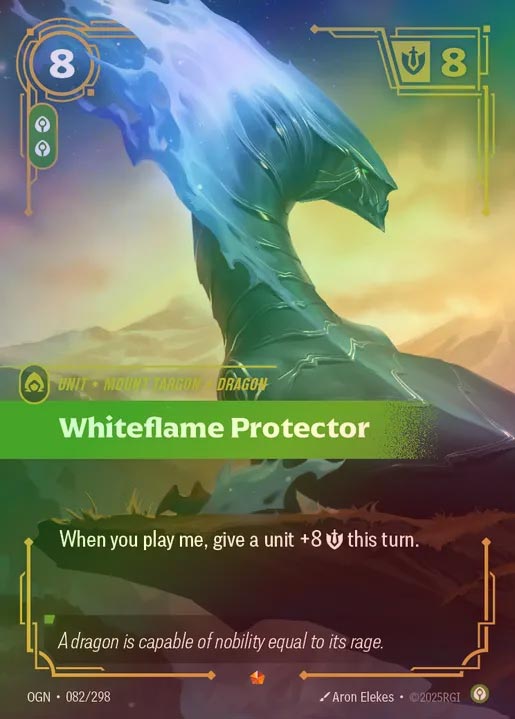 【FOIL】[Calm] Whiteflame Protector [OGN-082-E]