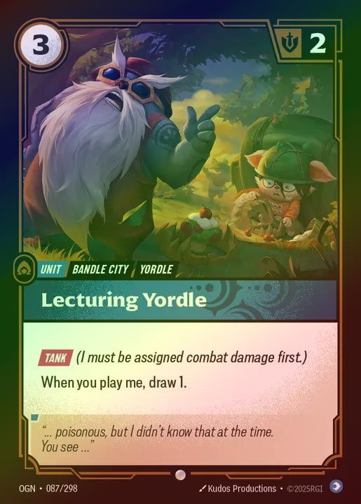 【FOIL】[Mind] Lecturing Yordle [OGN-087-C]