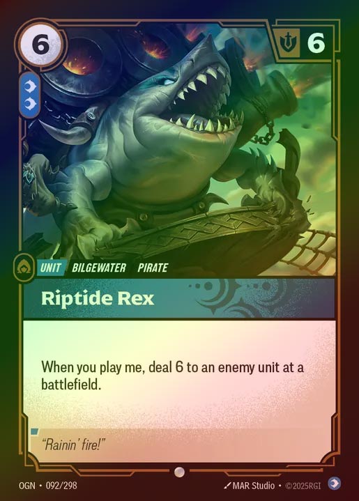 【FOIL】[Mind] Riptide Rex [OGN-092-C]
