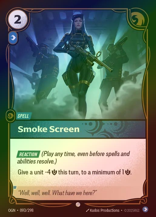 【FOIL】[Mind] Smoke Screen [OGN-093-C]