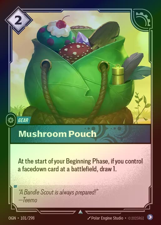 【FOIL】[Mind] Mushroom Pouch [OGN-101-U]