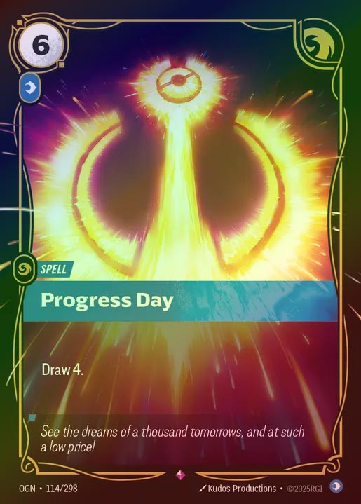 【FOIL】[Mind] Progress Day [OGN-114-R]