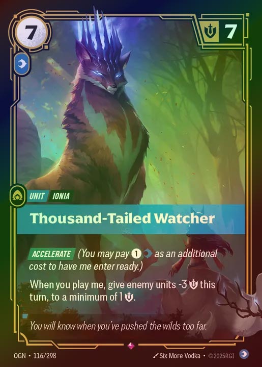 【FOIL】[Mind] Thousand-Tailed Watcher [OGN-116-R]