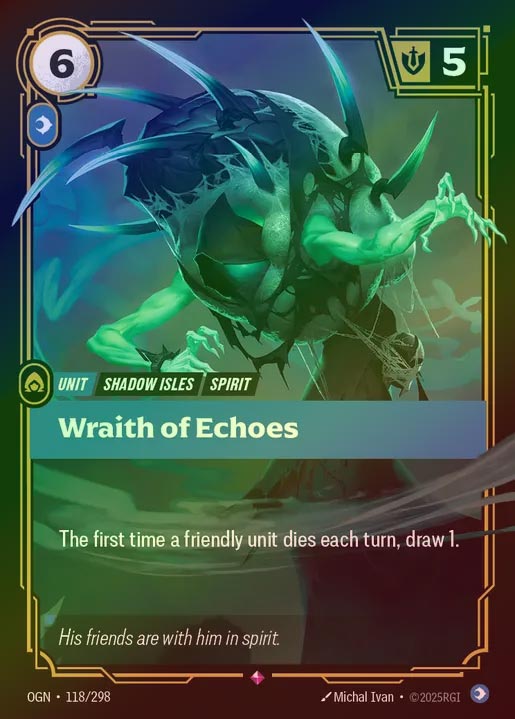 【FOIL】[Mind] Wraith of Echoes [OGN-118-R]