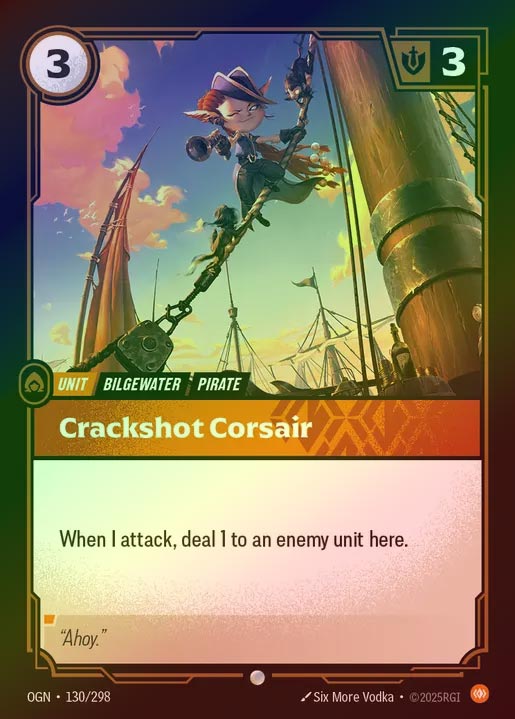 【FOIL】[Body] Crackshot Corsair [OGN-130-C]