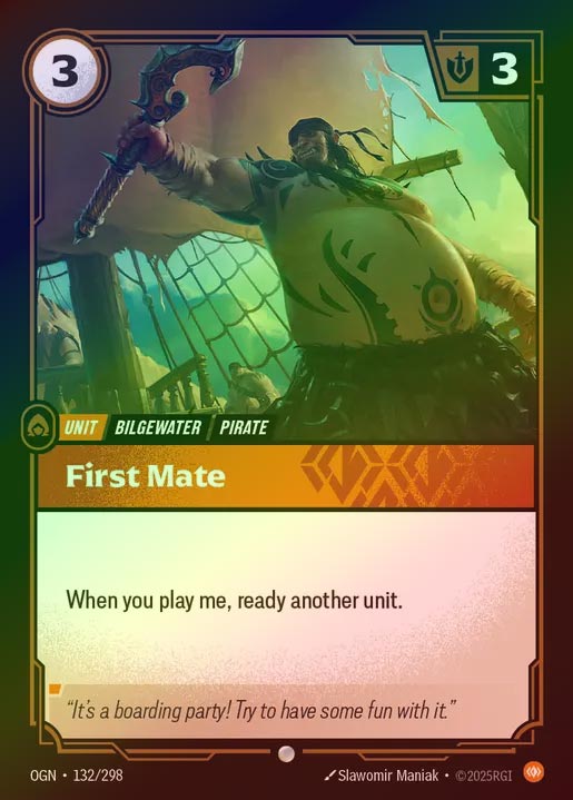 【FOIL】[Body] First Mate [OGN-132-C]