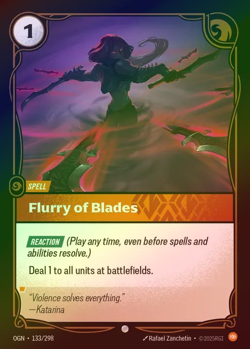 【FOIL】[Body] Flurry of Blades [OGN-133-C]