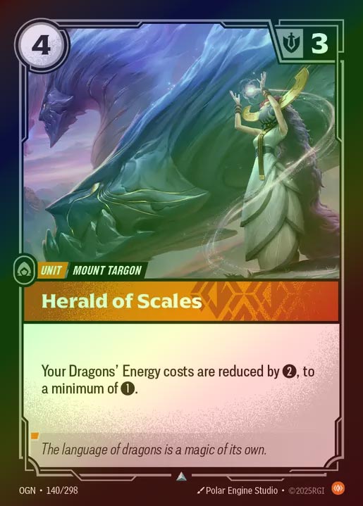 【FOIL】[Body] Herald of Scales [OGN-140-U]