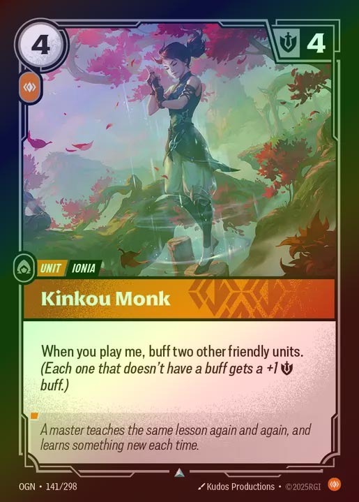 【FOIL】[Body] Kinkou Monk [OGN-141-U]