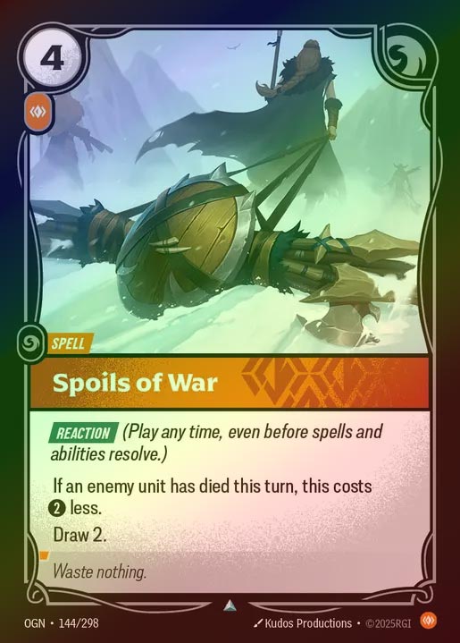 【FOIL】[Body] Spoils of War [OGN-144-U]