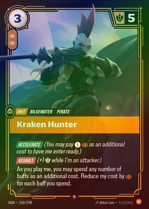 【FOIL】[Body] Kraken Hunter [OGN-150-R]