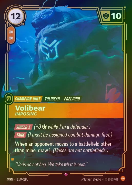 【FOIL】[Body] Volibear, Imposing [OGN-158-R]