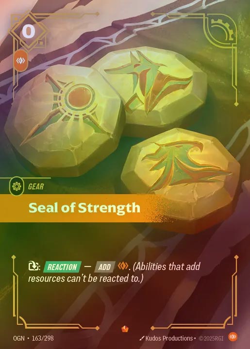 【FOIL】[Body] Seal of Strength [OGN-163-E]