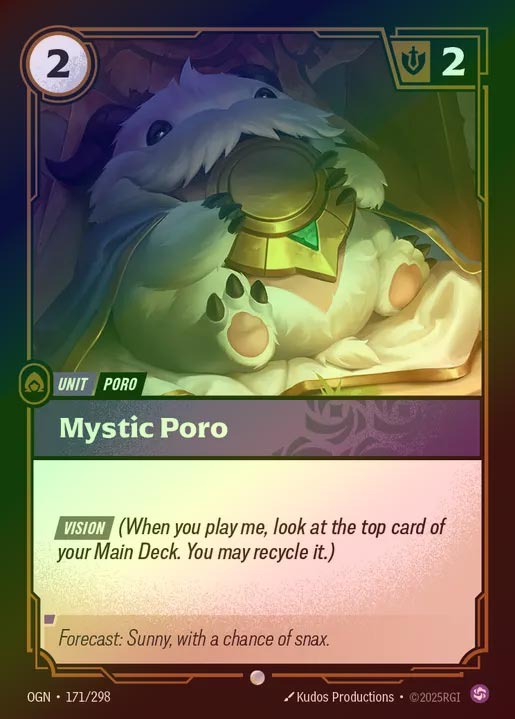 【FOIL】[Chaos] Mystic Poro [OGN-171-C]
