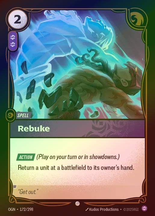 【FOIL】[Chaos] Rebuke [OGN-172-C]