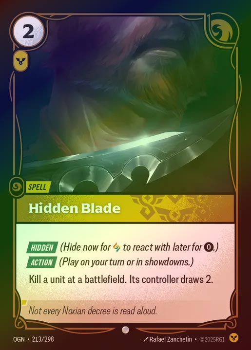 【FOIL】[Order] Hidden Blade [OGN-213-C]