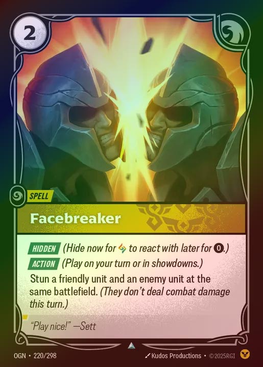 【FOIL】[Order] Facebreaker [OGN-220-U]