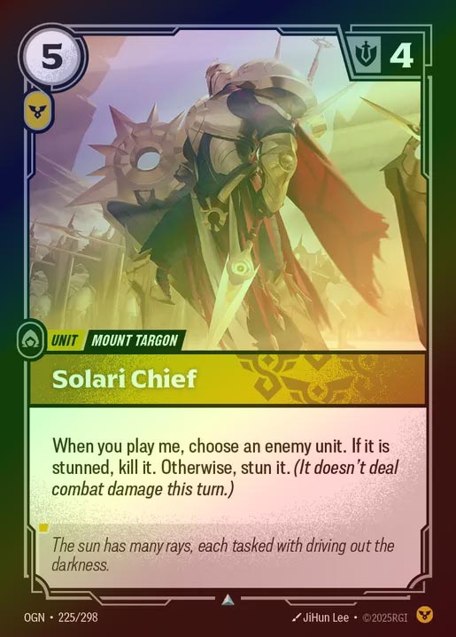 【FOIL】[Order] Solari Chief [OGN-225-U]