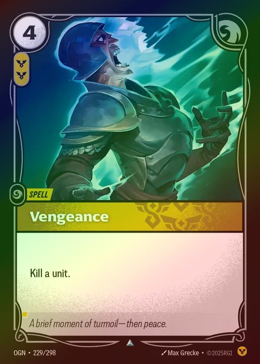 【FOIL】[Order] Vengeance [OGN-229-U]
