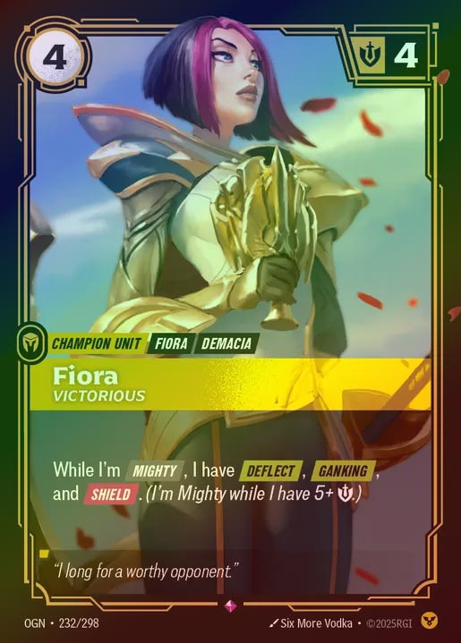 【FOIL】[Order] Fiora, Victorious [OGN-232-R]