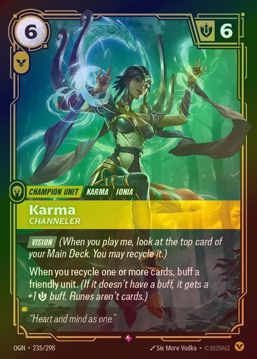 【FOIL】[Order] Karma, Channeler [OGN-235-R]