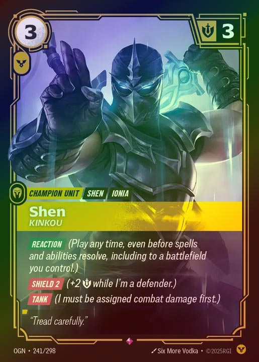 【FOIL】[Order] Shen, Kinkou [OGN-241-R]