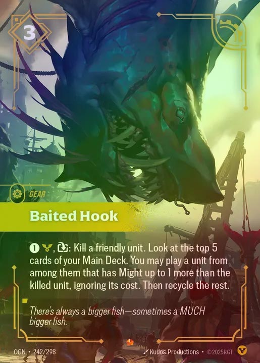 【FOIL】[Order] Baited Hook [OGN-242-E]