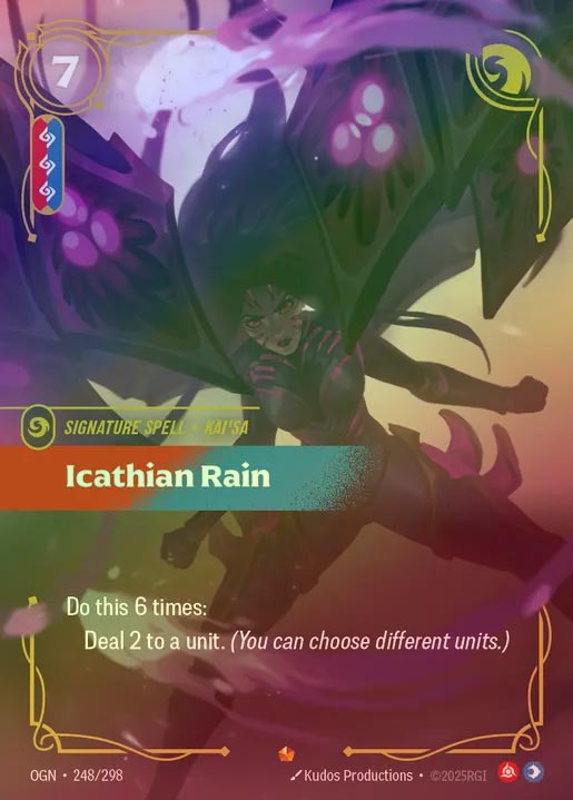 【FOIL】[Fury Mind] Icathian Rain [OGN-248-E]