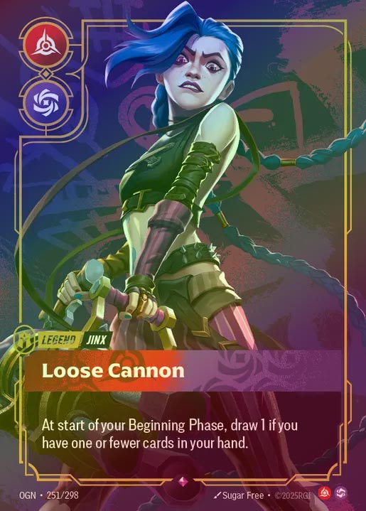 【FOIL】[Fury Chaos] Loose Cannon [OGN-251-R]