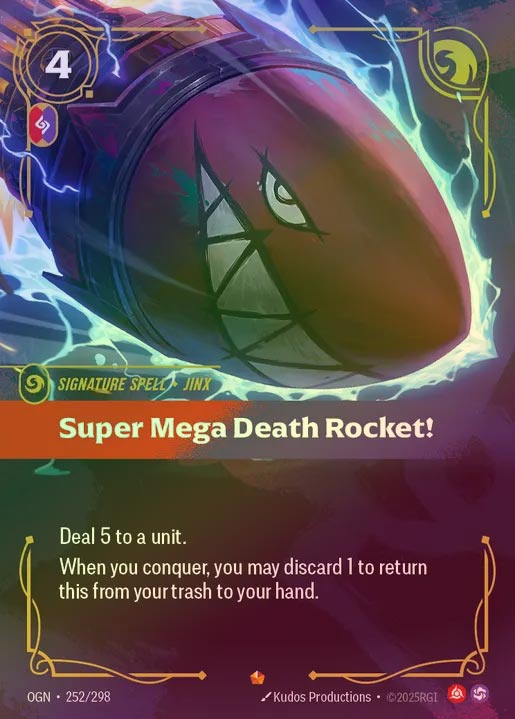 【FOIL】[Fury Chaos] Super Mega Death Rocket! [OGN-252-E]