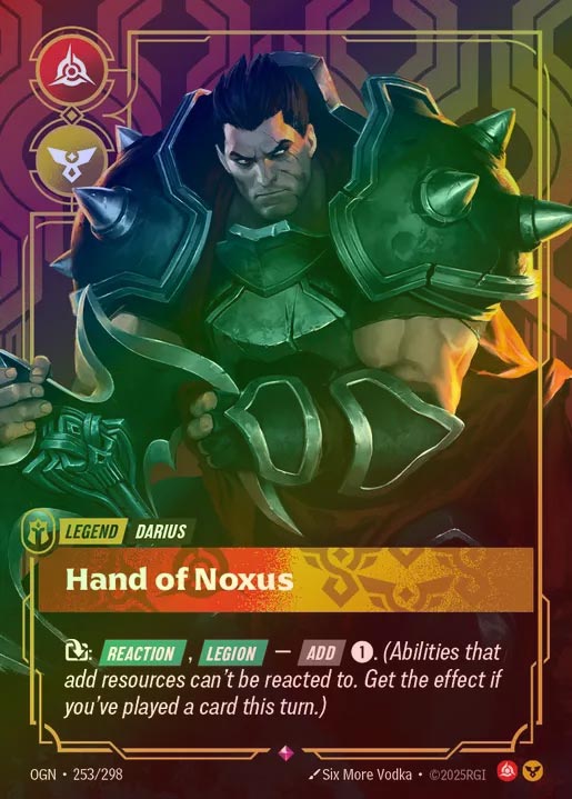 【FOIL】[Fury Order] Hand of Noxus [OGN-253-R]