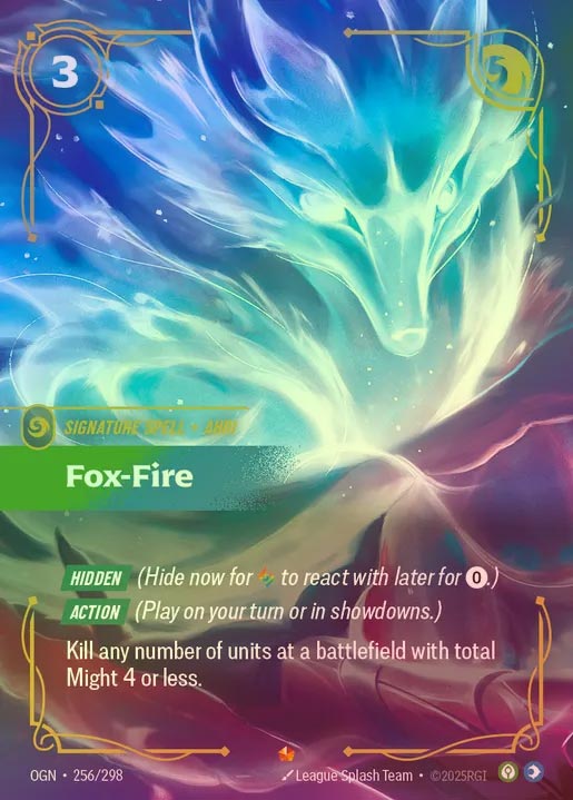 【FOIL】[Calm Mind] Fox-Fire [OGN-256-E]