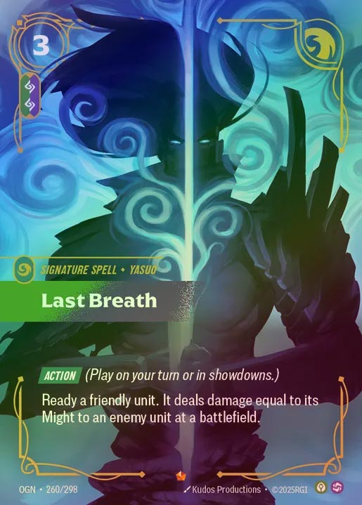 【FOIL】[Calm Chaos] Last Breath [OGN-260-E]