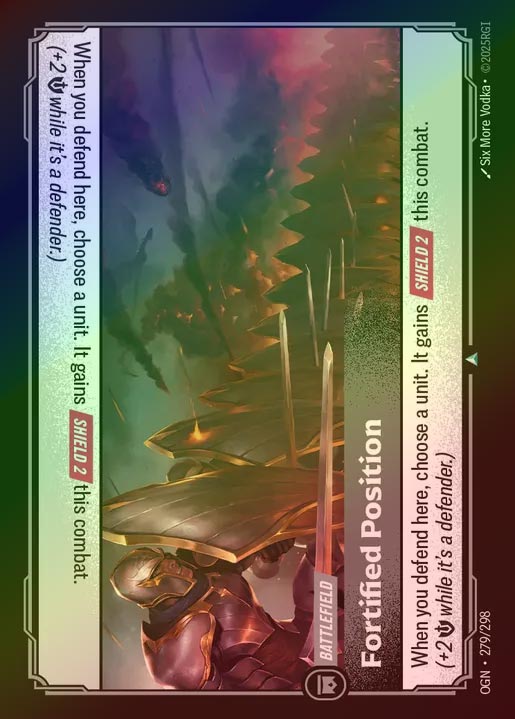 【FOIL】[Colorless] Fortified Position [OGN-279-U]