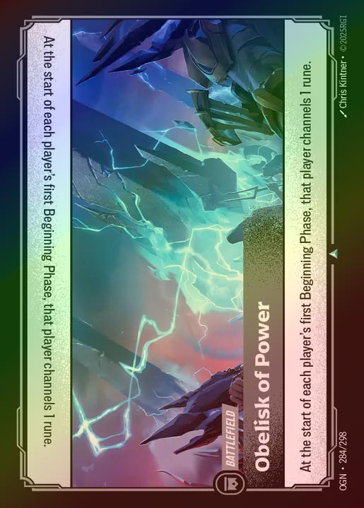 【FOIL】[Colorless] Obelisk of Power [OGN-284-U]