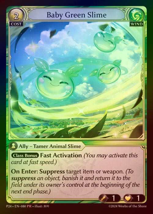 【FOIL】[Wind] Baby Green Slime [P24-080-PR]