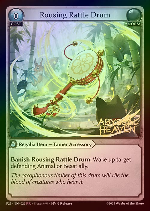 【FOIL】[Norm] Rousing Rattle Drum[P25-022-PR]