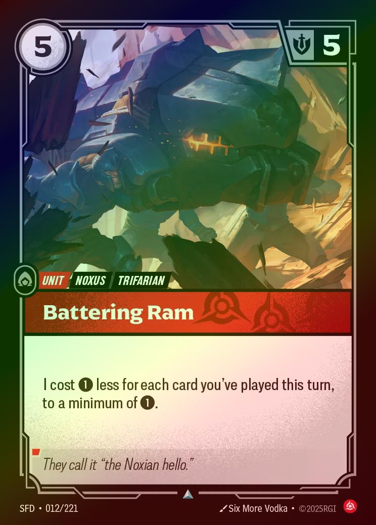 【FOIL】[Fury] Battering Ram [SFD-012-U]