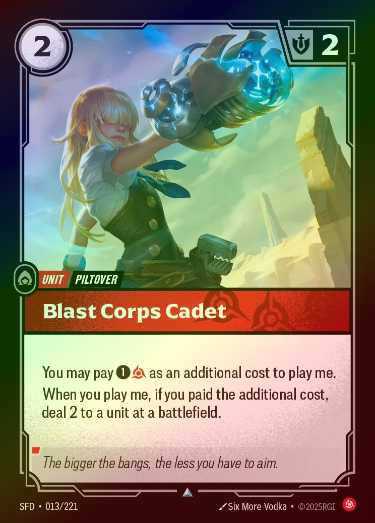 【FOIL】[Fury] Blast Corps Cadet [SFD-013-U]