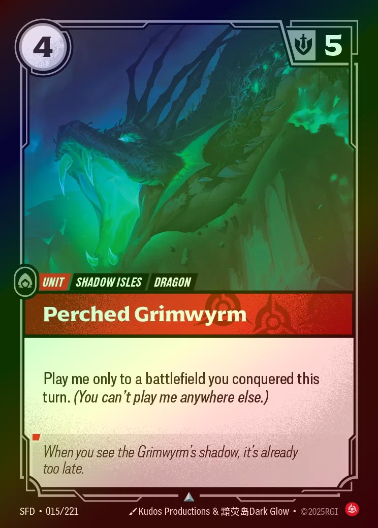 【FOIL】[Fury] Perched Grimwyrm [SFD-015-U]