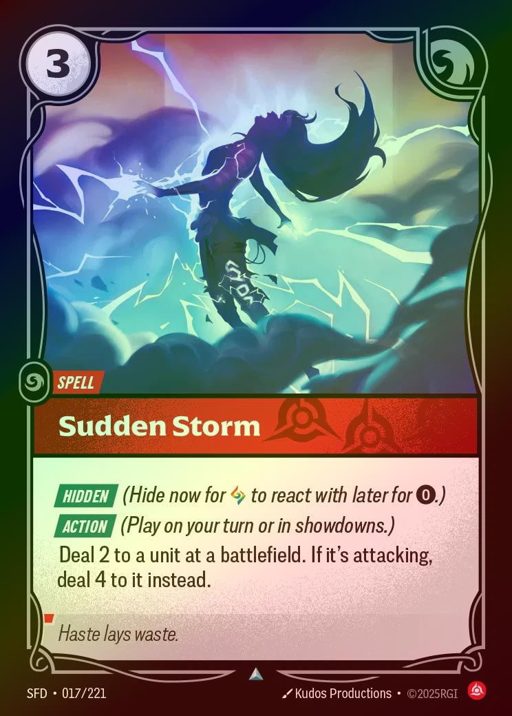 【FOIL】[Fury] Sudden Storm [SFD-017-U]