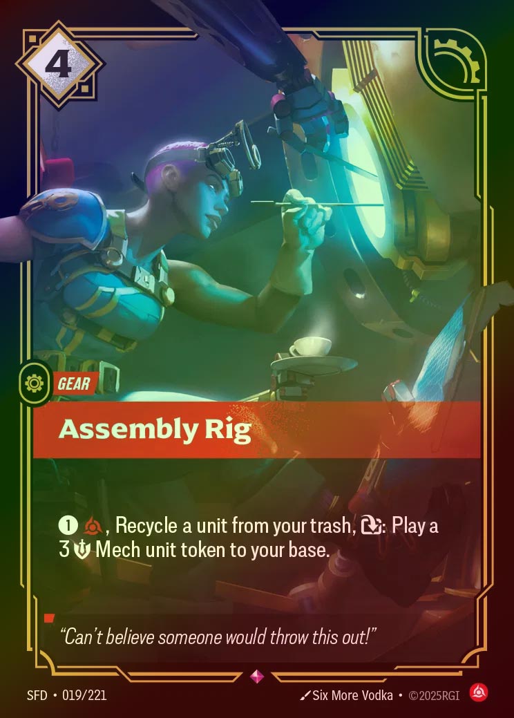 【FOIL】[Fury] Assembly Rig [SFD-019-R]