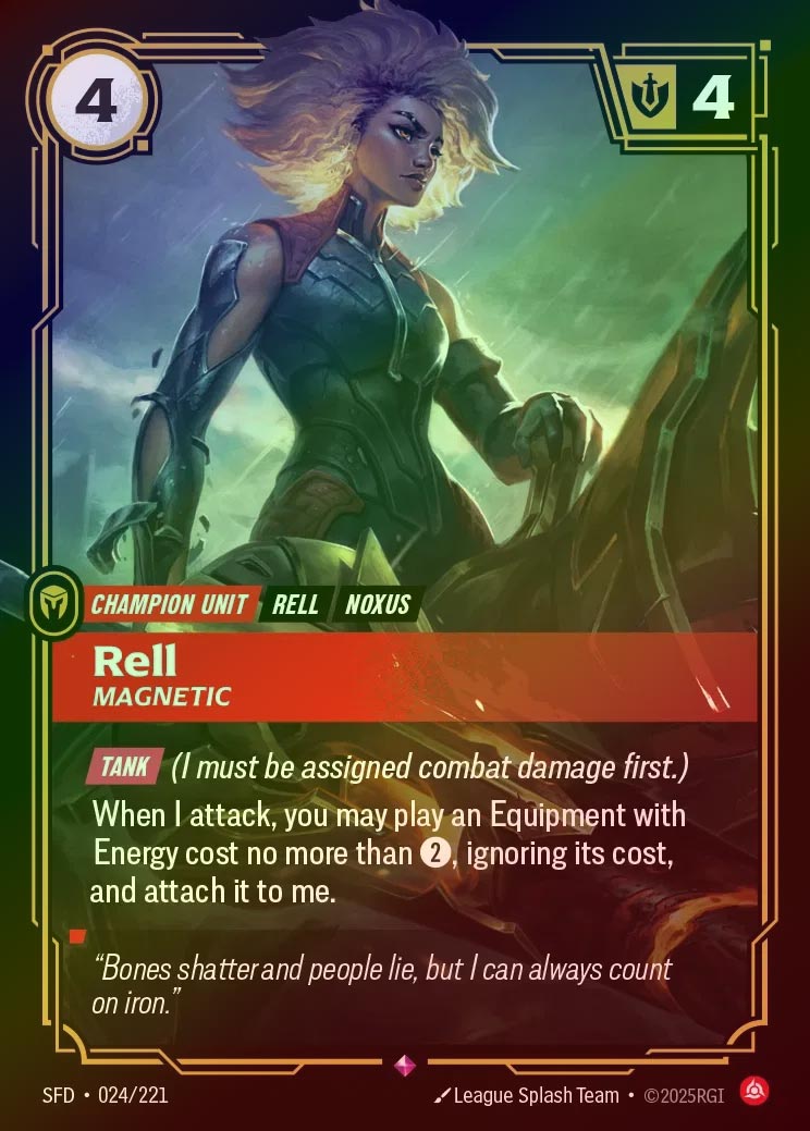 【FOIL】[Fury] Rell, Magnetic [SFD-024-R]