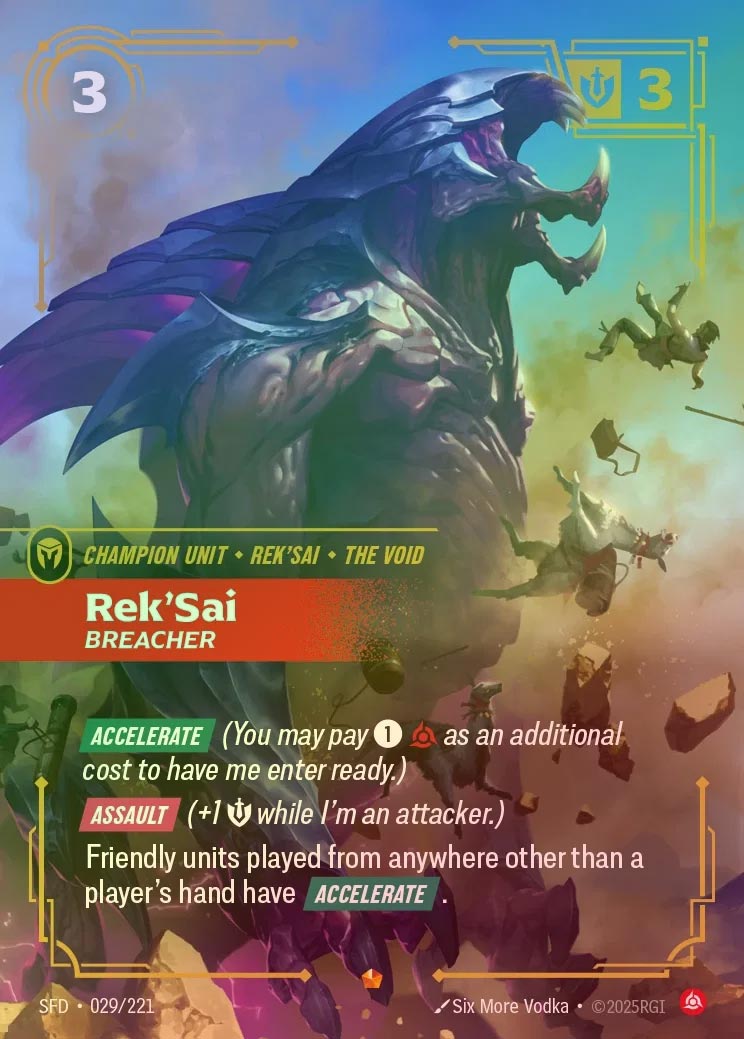 【FOIL】[Fury] Rek'Sai, Breacher [SFD-029-E]