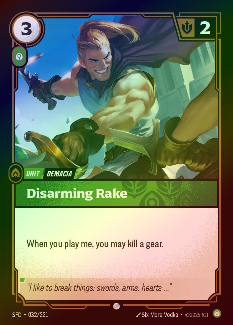 【FOIL】[Calm] Disarming Rake [SFD-032-C]