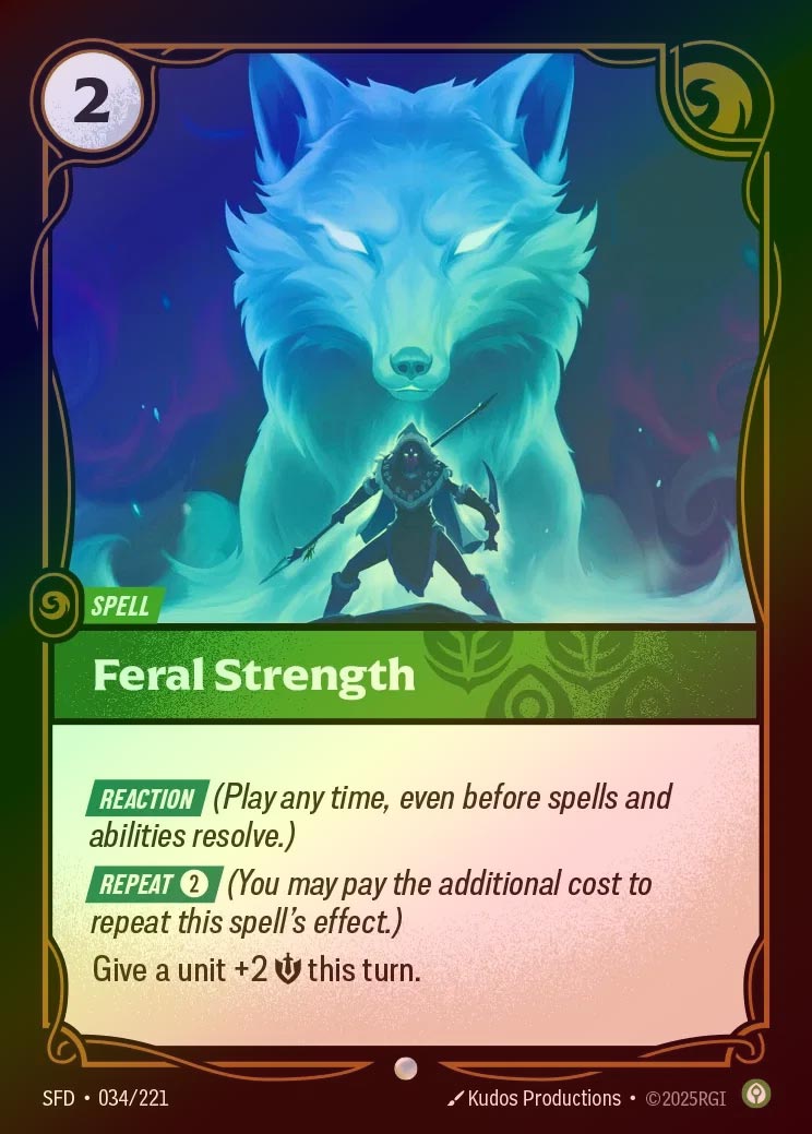【FOIL】[Calm] Feral Strength [SFD-034-C]