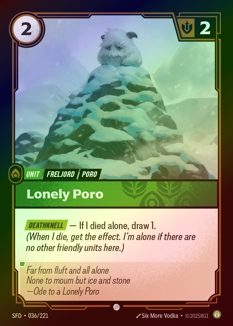 【FOIL】[Calm] Lonely Poro [SFD-036-C]
